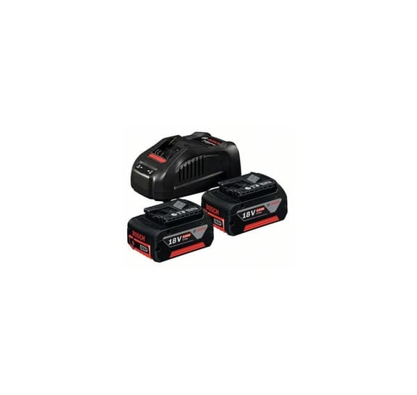 Batterier + laddare Bosch GBA 18V / 2x5,0Ah + GAL 1880 CV