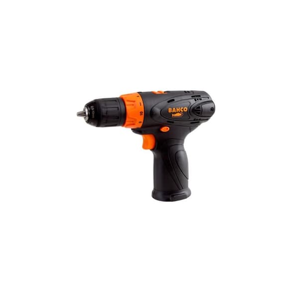 Bahco batteridrevet drill 12V, 10 mm chuck, 2 hastigheter og 10 momentinnstillinger