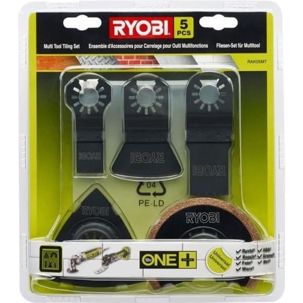 Ryobi multiverktyg OnePlus RAK05MT 5-delad kakel specialsats