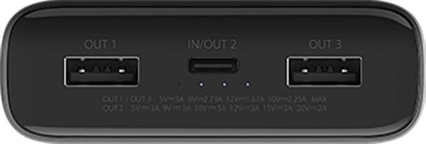 Xiaomi | Power Bank | 20000 mAh | USB-C, USB A | Black
