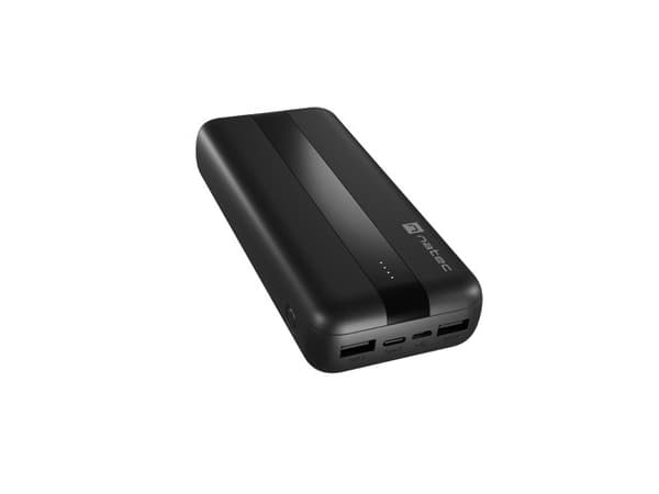 NATEC TREVI POWERBANK 20000MAH 2X USB-A + 1X USB-C BLACK