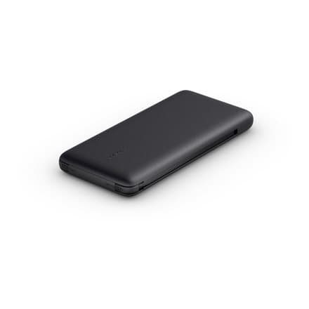Belkin | BOOST CHARGE Plus Power Bank | 10000 mAh | Integrated LTG and USB-C cables | Black