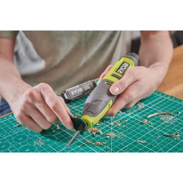 Träklippa 4V - RYOBI - RPC4-120G - 14 000 cp/min - USB-C - Batteri 2,0 Ah - 3 st chisel