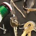 Miniatyrbild 3 av 4: Utility Multifunktion Rostfritt stål Nyckelring Verktyg Pocket Gadget EDC Flasköppnare