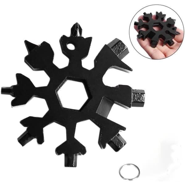 Snowflake Tool - Snowflake Tools - 18-i-1 - Nyckelring Skruvmejsel Flasköppnare