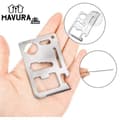 Miniatyrbild 2 av 4: MAVURA Multitool »MAVURATools VERKTYGSKORT 14 i 1 multifunktionskort verktygskort med flera fickor i rostfritt stål multifunktionskort