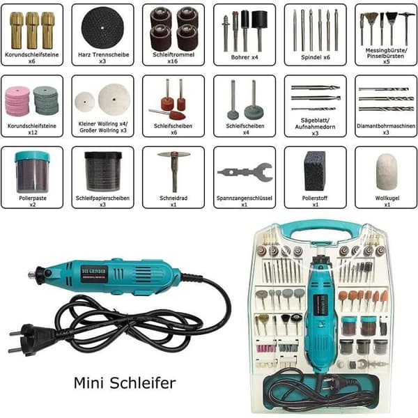 YUENFONG 226st Mini elektriska slipmaskiner Drill Multifunktions roterande verktyg med flexibelt skaft