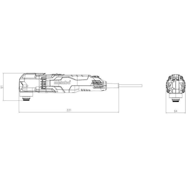 Multifunktionsverktyg - METABO - MT 400 Quick - Grön - El - 400 W - Professionell