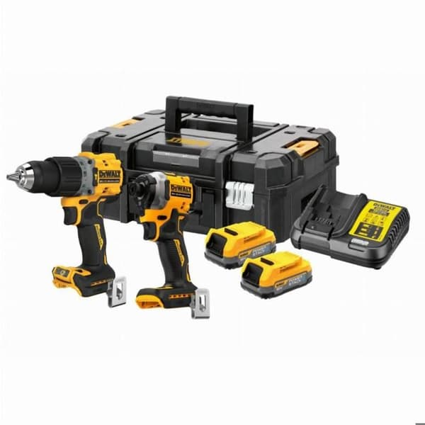 DeWALT Kit DCK2050E2T (DCD805 + DCF850 + 2 x 1,7 Ah Powerstack + DCB115 + TSTAK II)