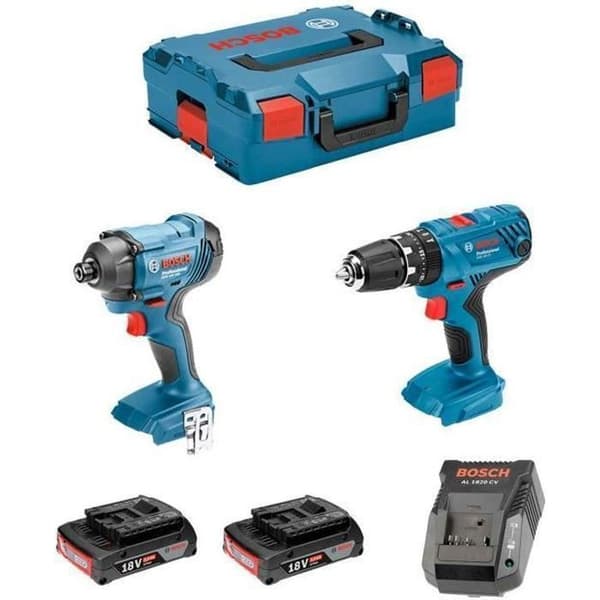 BOSCH GSB 18V-21 + GDR 18V-160 Professionell borr- och slagskruvdragare