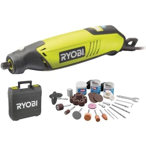 RYOBI - Miniverktyg 150 W - 10 000-35 000 rpm - Levereras i kartong med 115 tillbehör - EHT150V