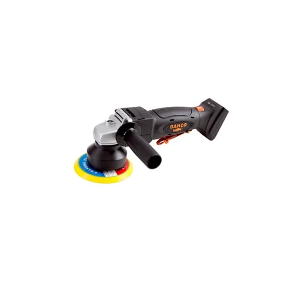 Bahco batteridrevet orbital poleringsmaskin 18V, 4,7 mm, 1100/3500 rpm, med tilbehør