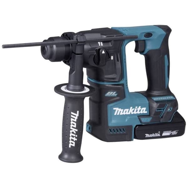 Makita SDS-Plus-Borghammare utan sladd 18 V 2 Ah Li-Ion + 2 batterier, + väska