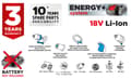 Pikkukuva 1 / 11: Energy+ 18V Li-Ion akkuporakone, irrotettava 10 mm istukka, ilman akkua