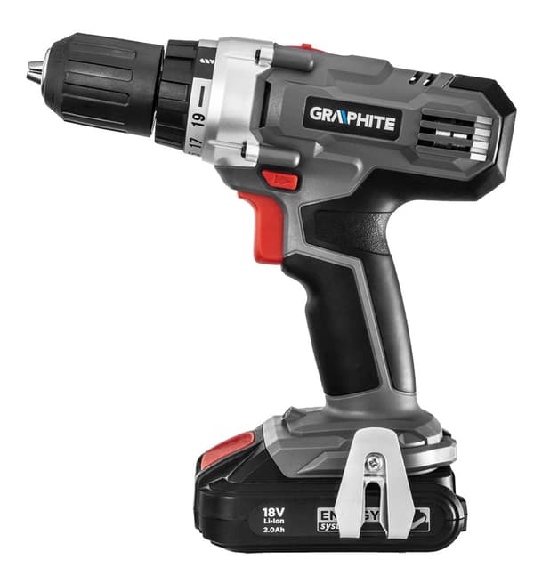 Energy+ 18V Li-Ion batteridrevet boremaskine, 13 mm selvstrammende chuck, uden batteri