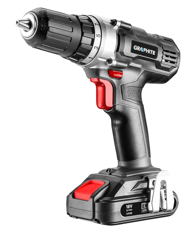 Energy+ 18V Li-Ion batteridrevet boremaskine, 13 mm selvstrammende chuck, uden batteri