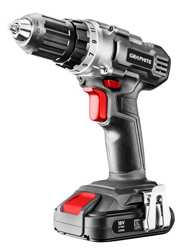 Energy+ 18V Li-Ion batteridrevet boremaskine, 10 mm selvstrammende chuck, uden batteri