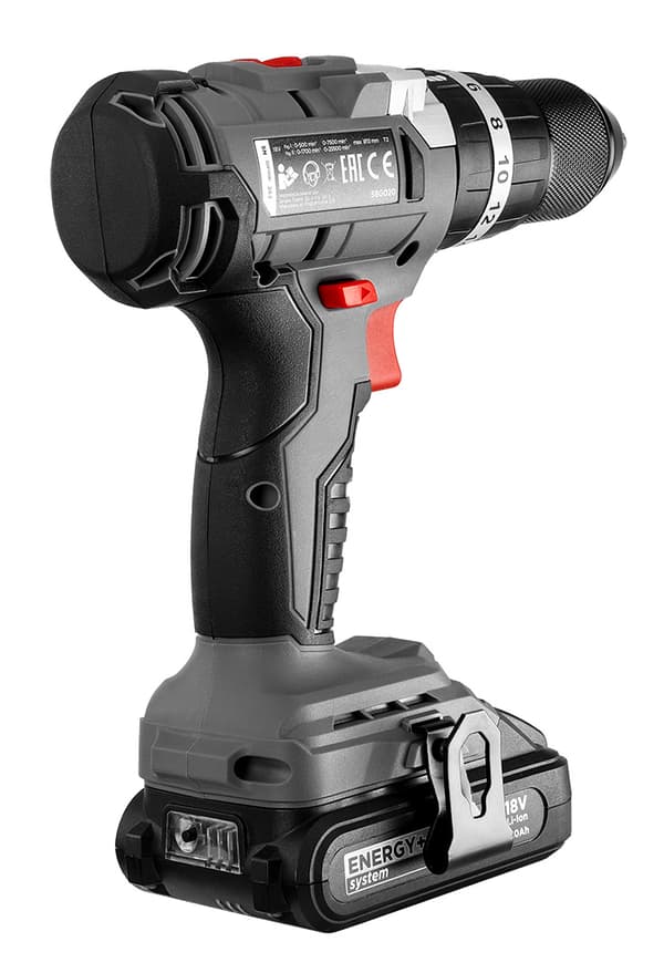 Børsteløs akku borehammer Energy+ 18V, Li-Ion, 13 mm, uden batteri
