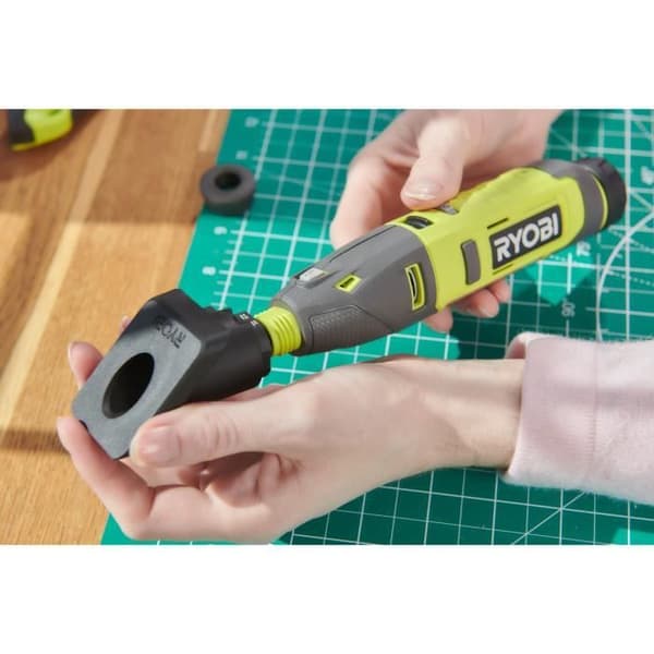 Mini-multiverktyg 4V - RYOBI - RRT4-120GA15 - 5 000-25 000 o/min - USB-C - Batteri 2,0 Ah - 15 tillbehör