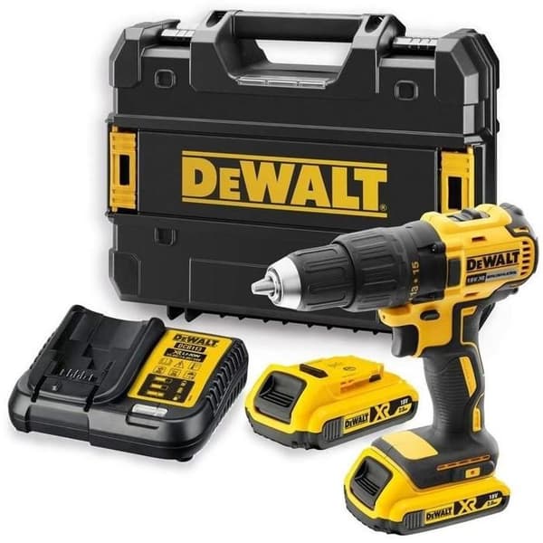 Dewalt DCD777D2T Borrstartare med 2 18V 2.0 litiumbatterier