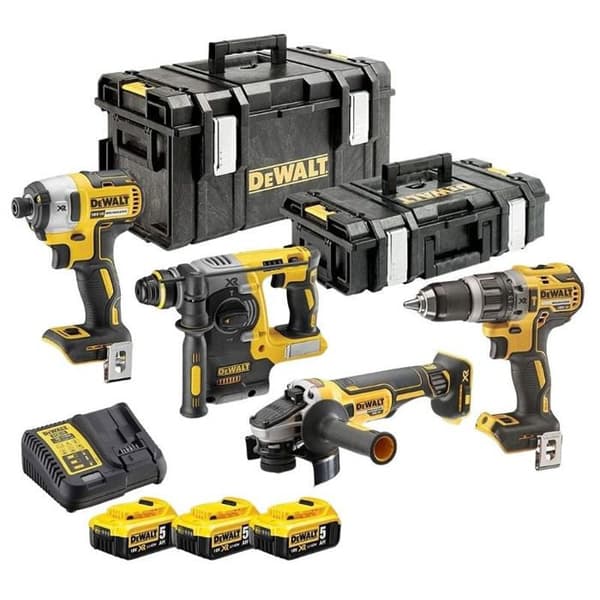 Kit med 4 elverktyg - DeWalt - DCK422P3 - 18V - 5Ah Li-Ion - Borstlös