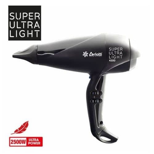 Ceriotti SUPER ULTRA LIGHT 4500 SVART 2500 W 460g torktumlare