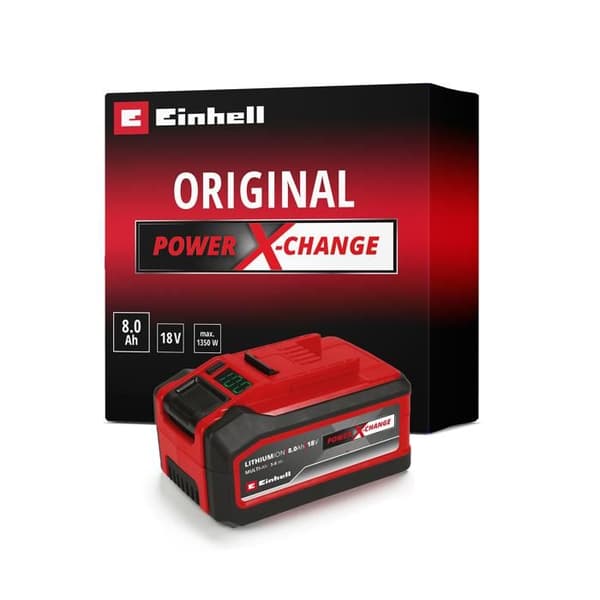 Einhell Batteri 8,0 Ah Multi-Ah Power X-Change PLUS (18 V, 5-8 Multi-Ah, för alla Einhell Power X-Change-enheter)