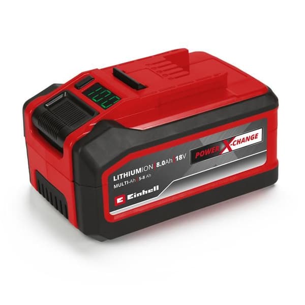 Einhell Batteri 8,0 Ah Multi-Ah Power X-Change PLUS (18 V, 5-8 Multi-Ah, för alla Einhell Power X-Change-enheter)