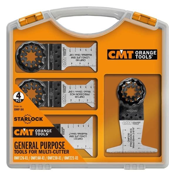 Multifunktionsverktyg Cmt - OMF-X4 - SATS MED 4 TILLBEHÖR FÖR MULTIFUNKTIONSTOOL