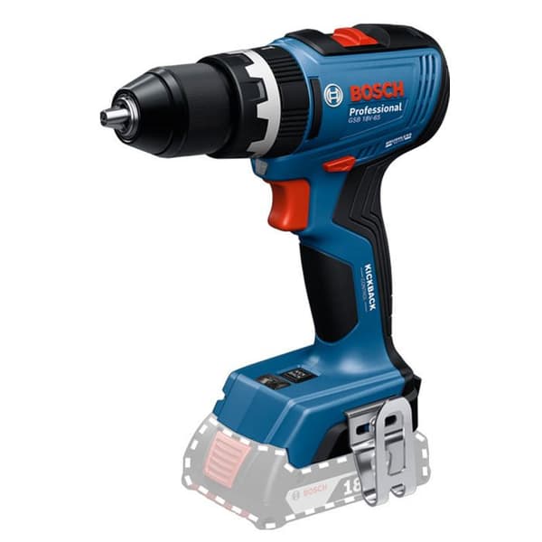 BOSCH 06019N3300 GSB 18V - 65 trådlös slagborrskruvdragare i kartong (utan batterier, utan laddare)