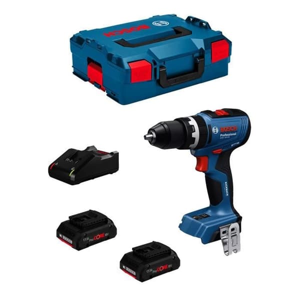 Perçage à percussion BOSCH GSB 18V-65 (2 x 4,0 Ah ProCORE + GAL 18V-40 + L-Boxx 136)