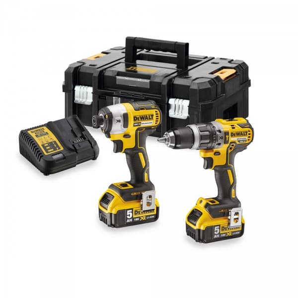 Dewalt DCK266P2T Combo Kit 18V 2x 5.0Ah Li-Ion XR DCD796 DCF887 TSTAK