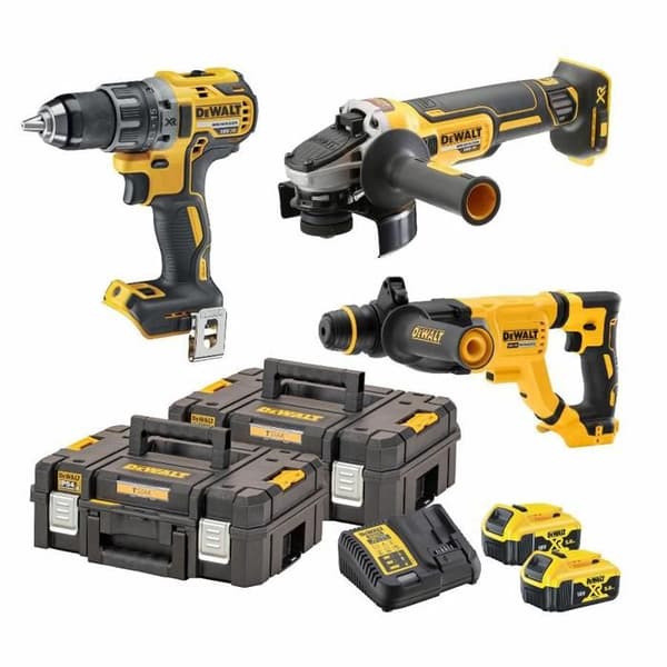 DEWALT 18V 5AH Li-Ion borstlös XR 3-verktygssats - DCK327P2T-QW