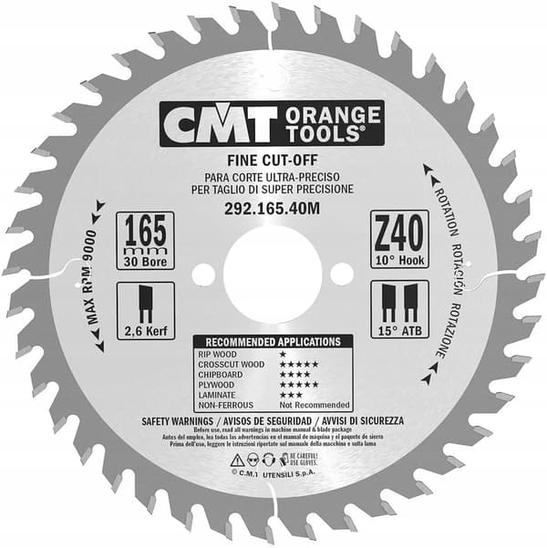 CMT Puusaha 165x30x40Z / poikkileikkaus