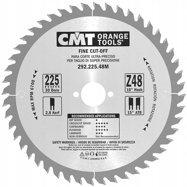 CMT Puusaha 225x30x48Z / poikkileikkaus
