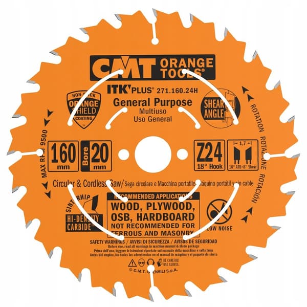 CMT Puusaha 160x20x24Z / Pitkittäissahaus