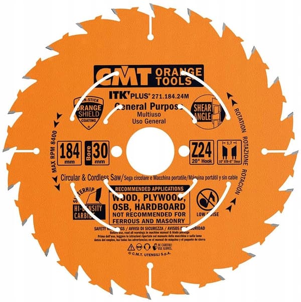 CMT Puusaha 184x30x24Z / Pitkittäissahaus