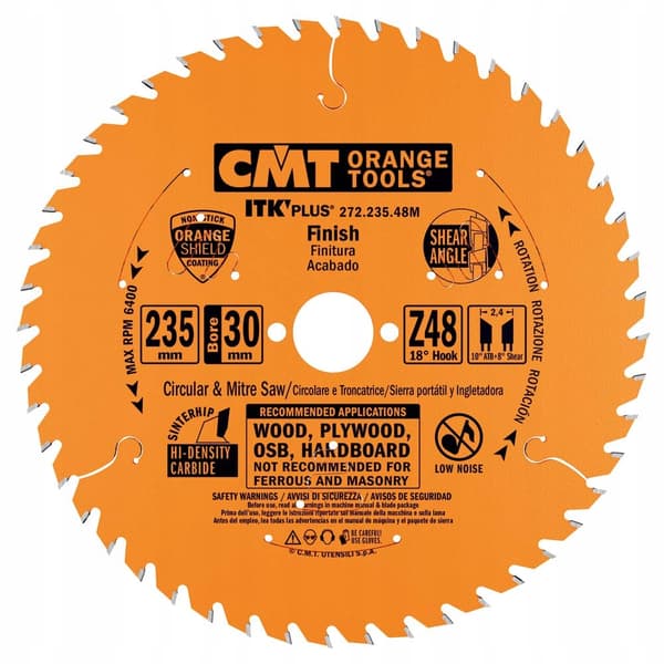 CMT Træsav 235x30x48Z / Krydssnit