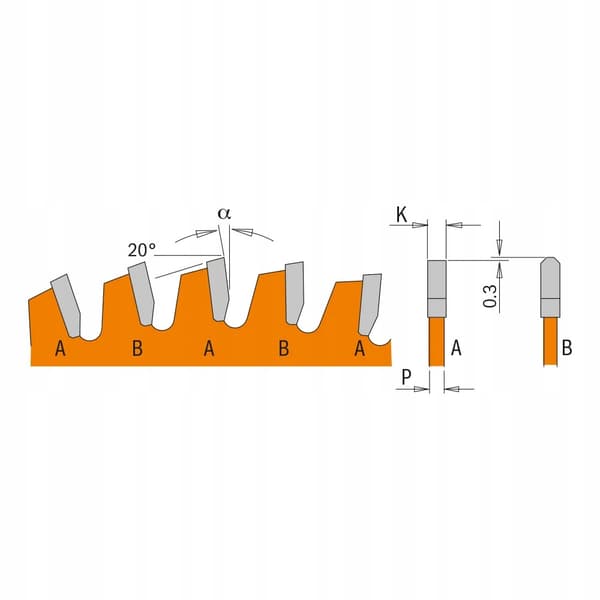 CMT Sav 210x30x64Z / Kompositplade / Plade / HPL