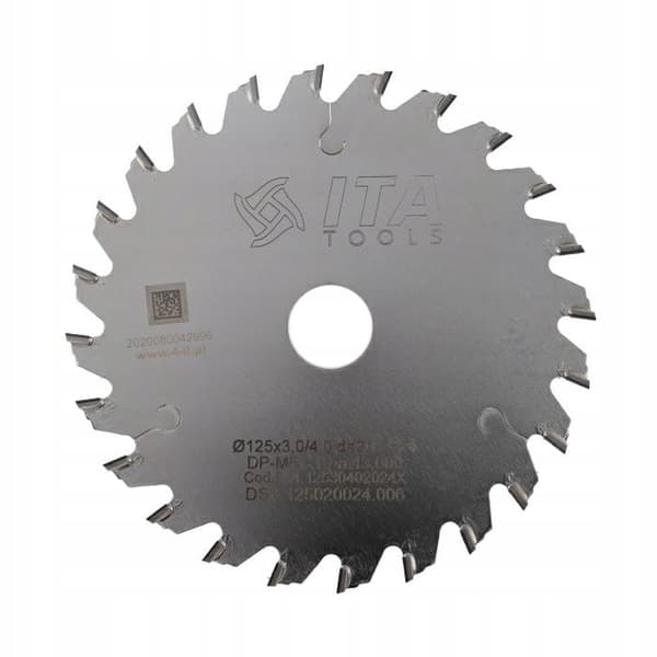 DIAMOND-suunnikkaan muotoinen uurtosaha 125x20x24Z / PCD H6