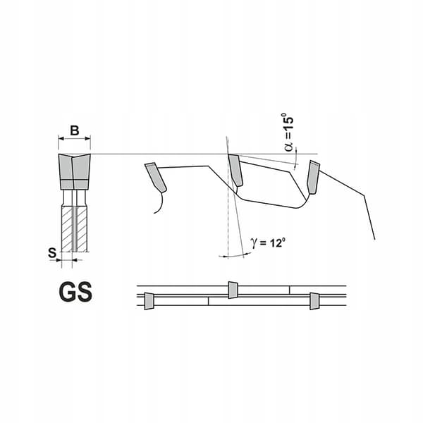 GLOBUS Foldeskærer 125x20x12+12Z /2,8-3,6 mm