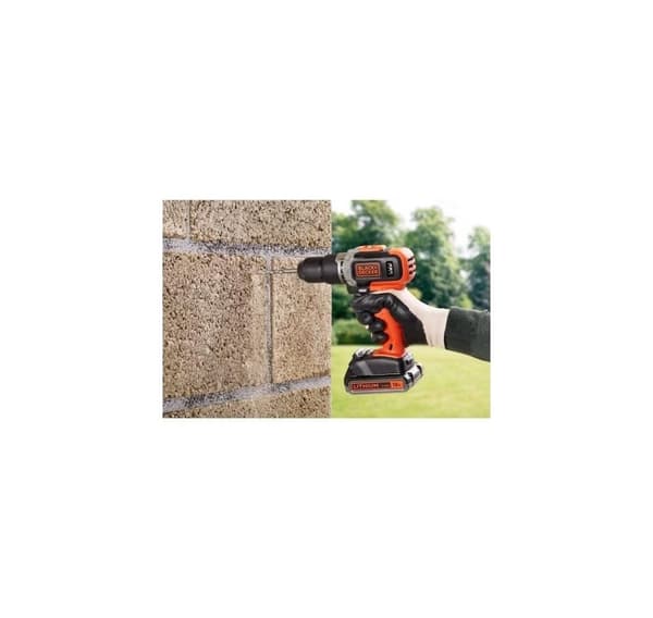 BLACK & DECKER, batteridrevet drill/driver med 2,0 Ah/4,0 Ah batteri, BCD003MEM2K-QW