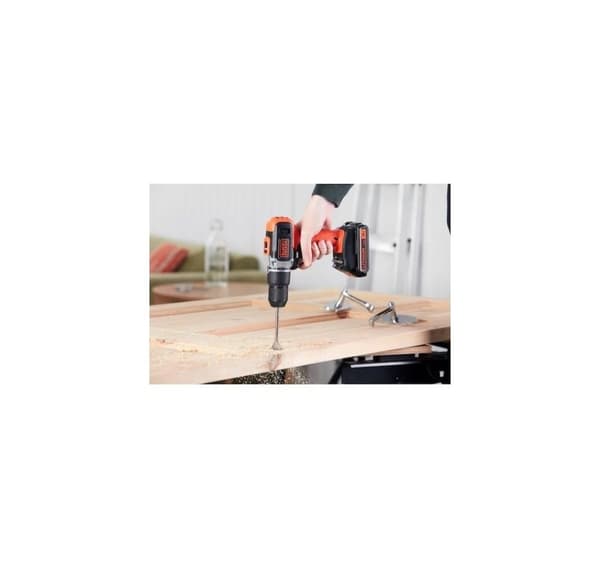BLACK & DECKER, batteridrevet drill/driver med 2,0 Ah/4,0 Ah batteri, BCD003MEM2K-QW