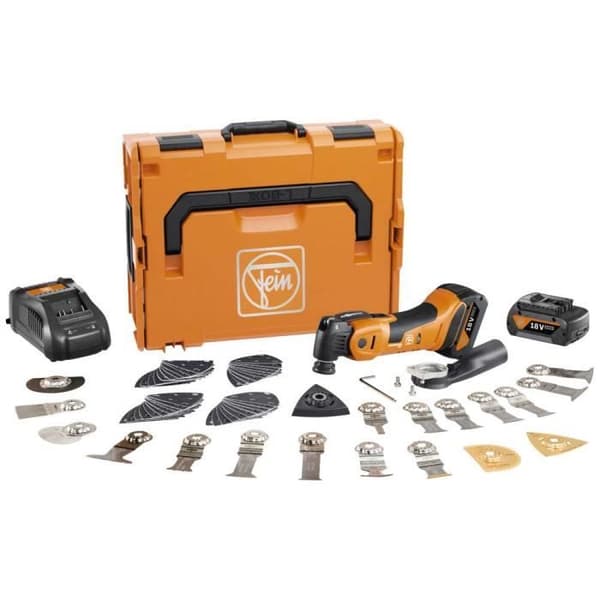 Trådlös multifunktionsverktyg - Fein - Multimaster AMM 700 Max Top - 2 batterier - Laddare - StarlockMax