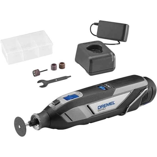 Dremel 8240-5 F0138240JA Sladdlöst multiverktyg + batteri, + laddare, + tillbehör 12 V 2,0 Ah