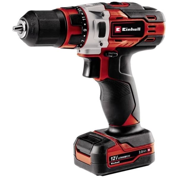Sladdlös borrmaskin Einhell TE-CD 12/1 Li +22+CL (2x2,0Ah) 4513598 12 V 2 Ah Li-Ion + 2 batterier, + tillbehör