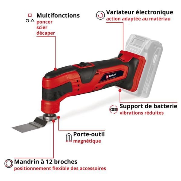Einhell Power X-Change TC-MG 18 Li-Solo 4465170 Sladdlöst multiverktyg 1 st.