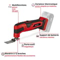 Miniatyrbild 3 av 4: Einhell Power X-Change TC-MG 18 Li-Solo 4465170 Sladdlöst multiverktyg 1 st.