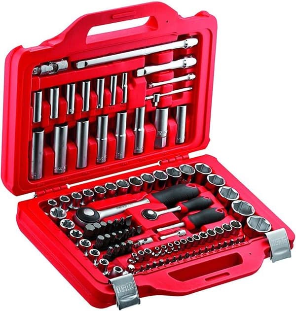 Usag - U06010011 -601 1/4-1/2 J100-Sortiment av insexhylsor och bits i modullåda (100 stycken)-