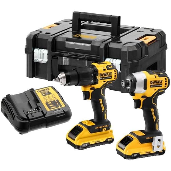 Verktygssats - DEWALT - DCK2062L2T - Ultrakompakt - Borstlös motor - 15 vridmomentinställningar